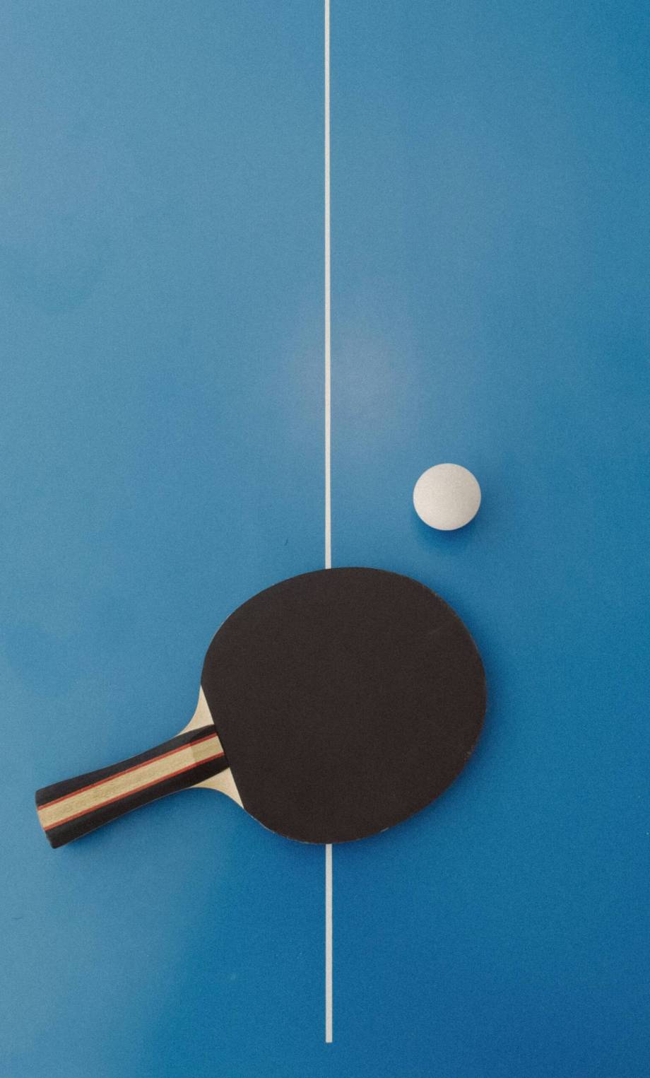 Racchetta e pallina da ping pong
